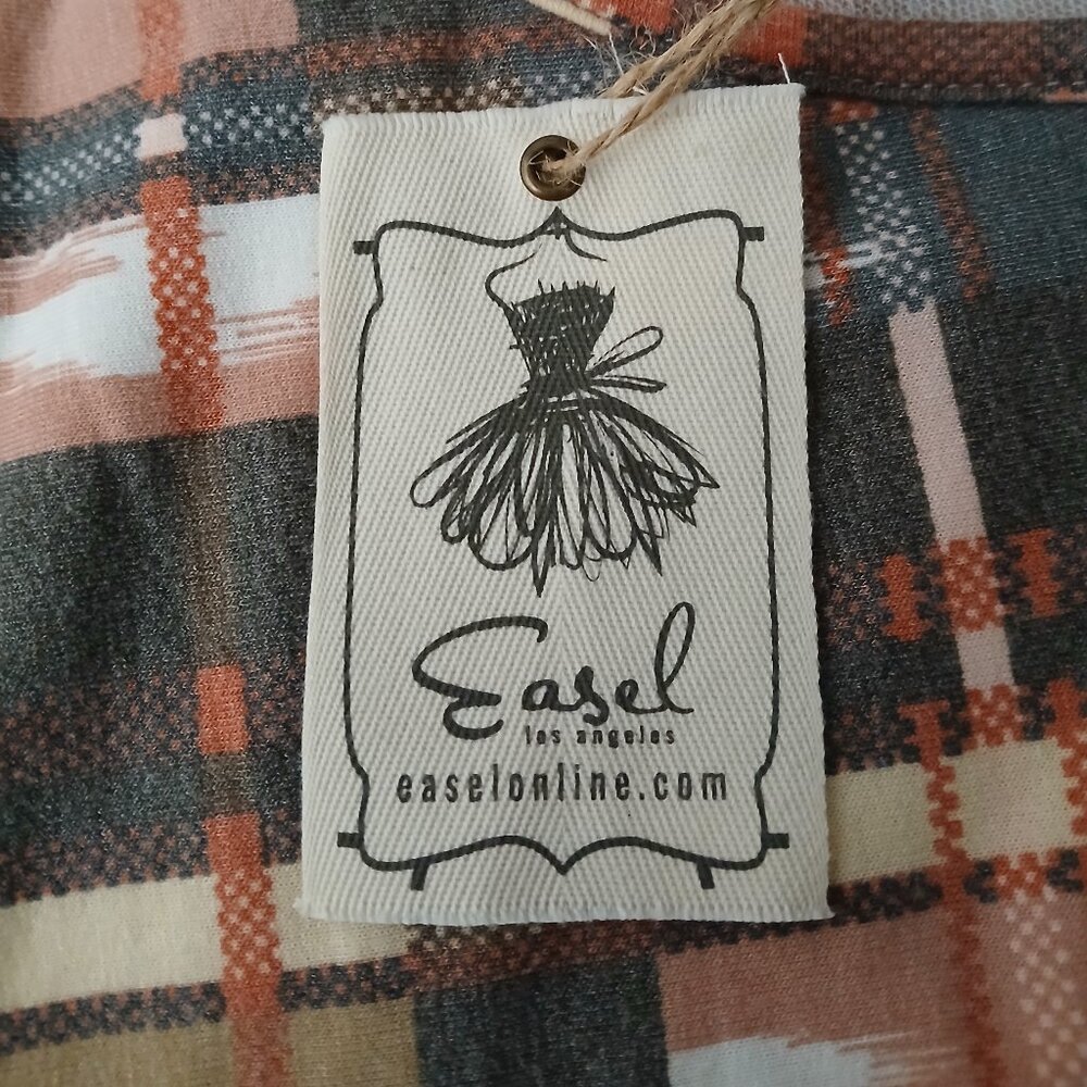 NWT Easel Tunic Top Size M Boho Oversized Dolman … - image 8